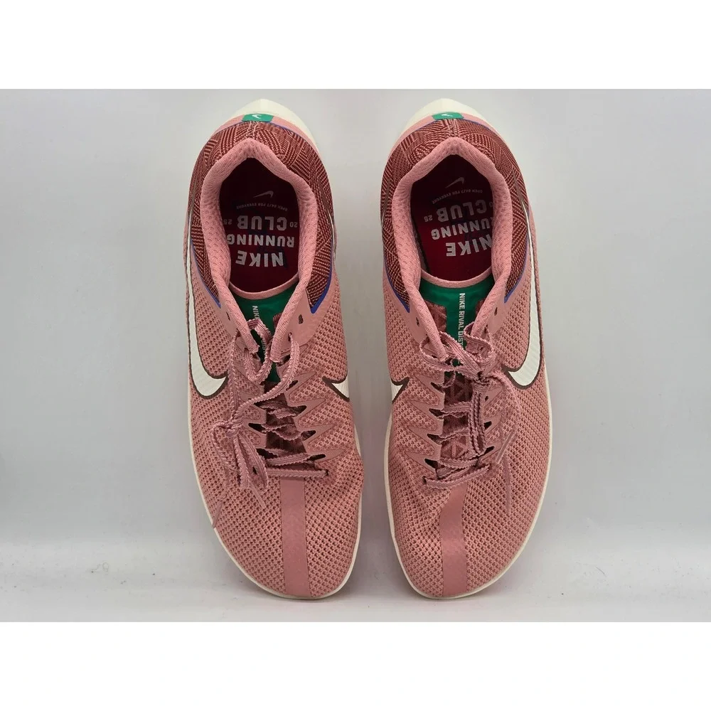 Nike Rival Distance Zoom Mens 11.5 Red Stardust Track Spikes Shoes HQ3493-600